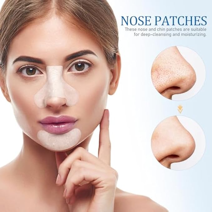 SHINEOFI 200PCS T-ZONE NOSE & CHIN CLEANSING PATCHES COTTON NOSE PORE STRIPS FOR BLACKHEAD REMOVAL DEEP CLEANSING PADS FOR FACE SKINCARE TREATMENT - Image 4